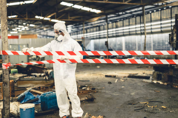 Professional Sewage Cleanup technician working in McDonough, GA
